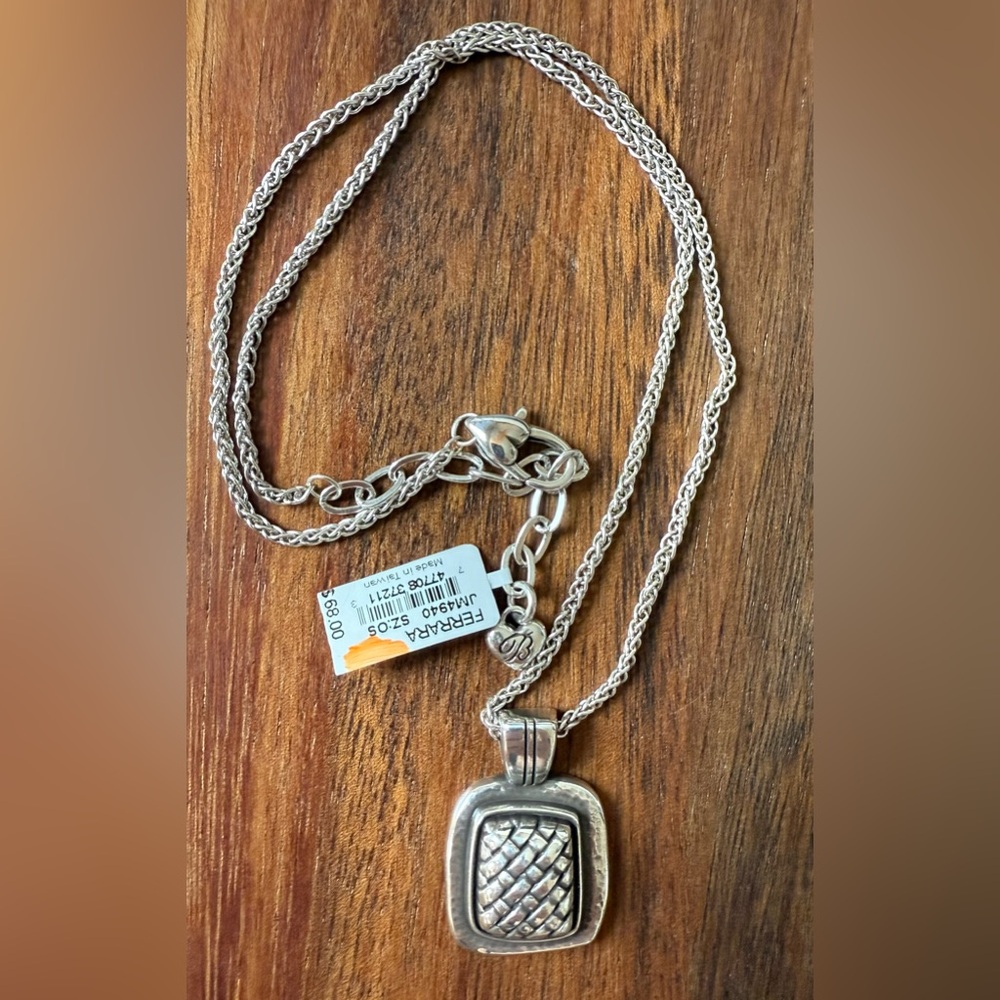 New Brighton Ferrara Silver Plated Pendant Necklace Chain